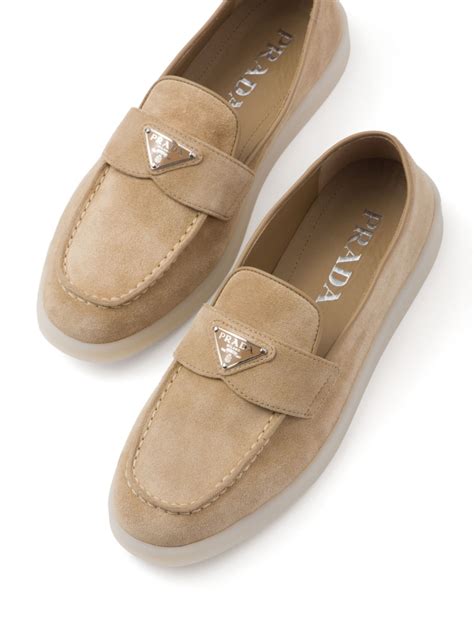 prada brown suede loafers|prada loafers platform.